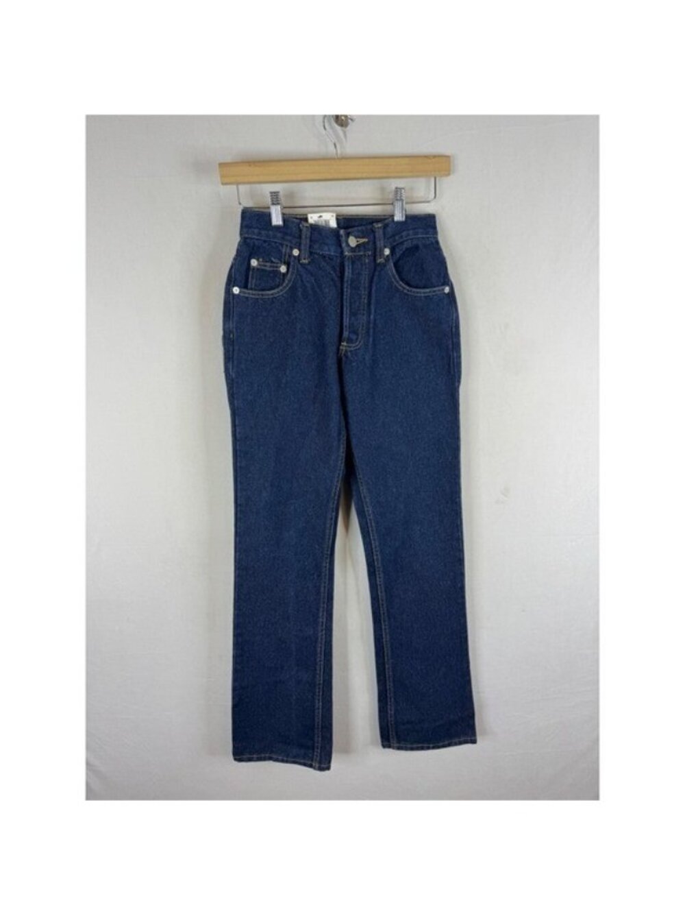 Polo Jeans Co Ralph Lauren Signature Bootcut Jeans Dark Wash 25x32 Deadstock 90s